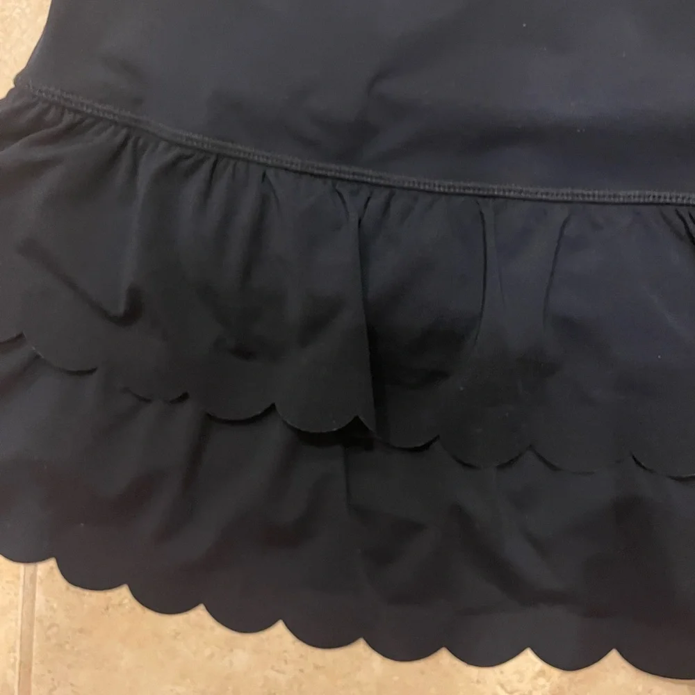 Lilly Pulitzer Black Scalloped Mini Skirt - Picture 3 of 5